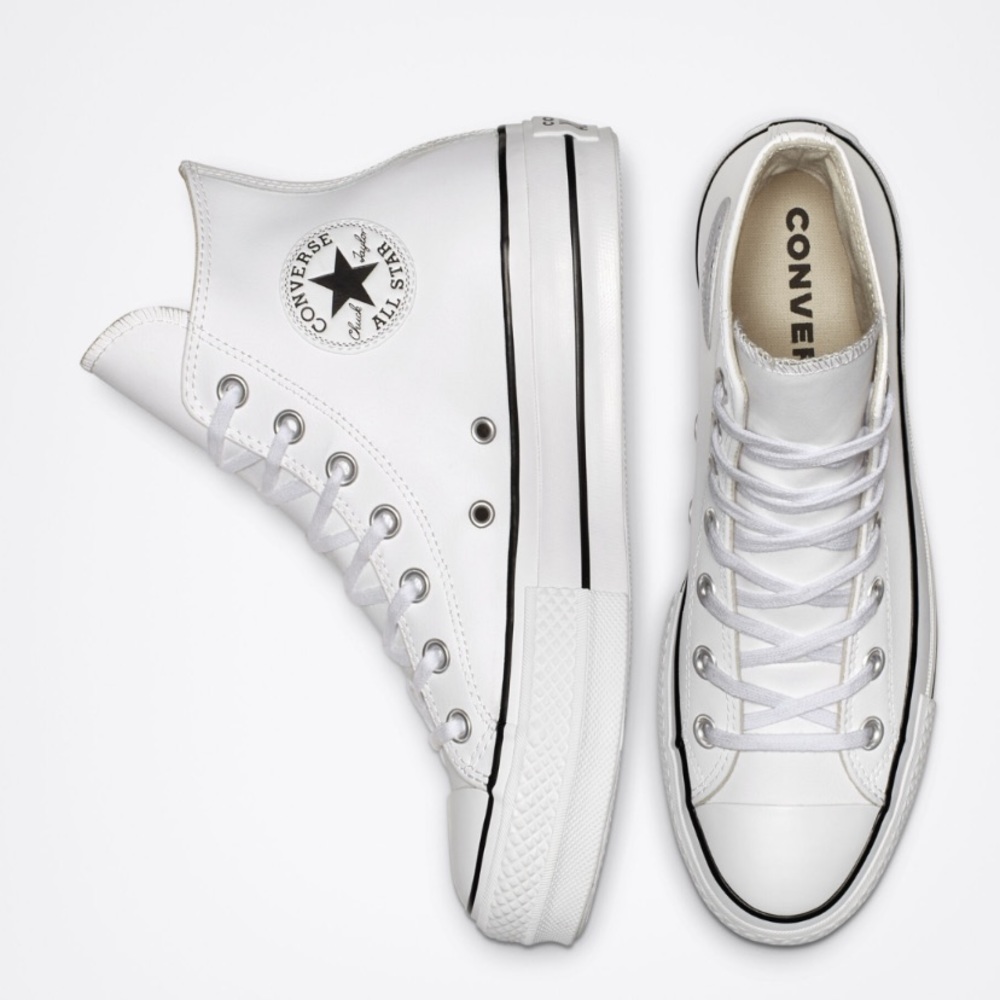 Converse All Star Platform Clean Leather High Top